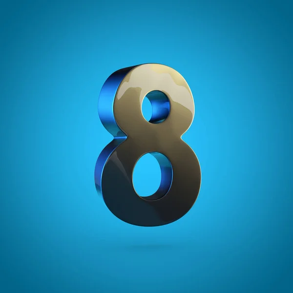 Design del numero nero 8 — Foto Stock