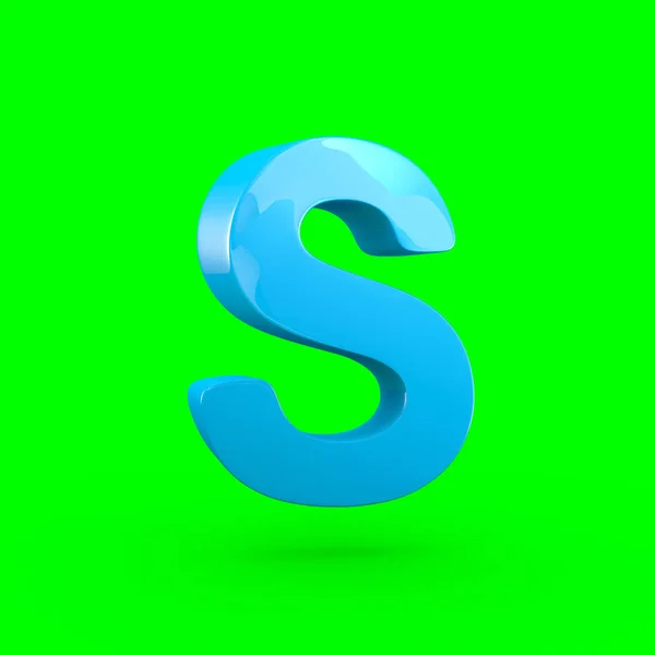 Blaue Buchstaben in Großbuchstaben — Stockfoto