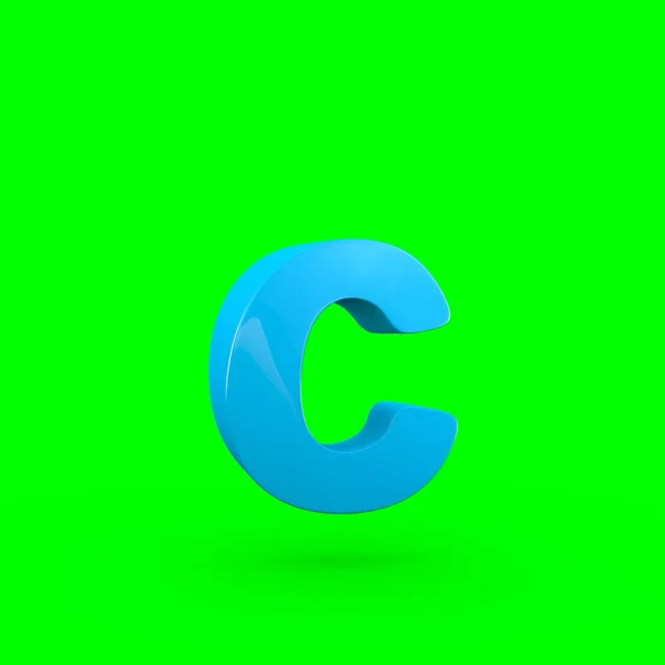 Małe niebieskie litery C — Zdjęcie stockowe