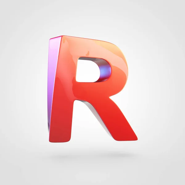 Uppercase red letter R — Stock Photo, Image