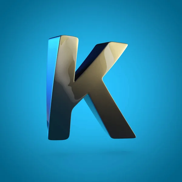 Прописная чёрная буква K — стоковое фото