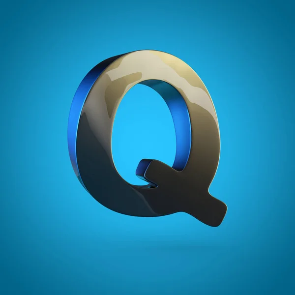 Czarne litery Q — Zdjęcie stockowe