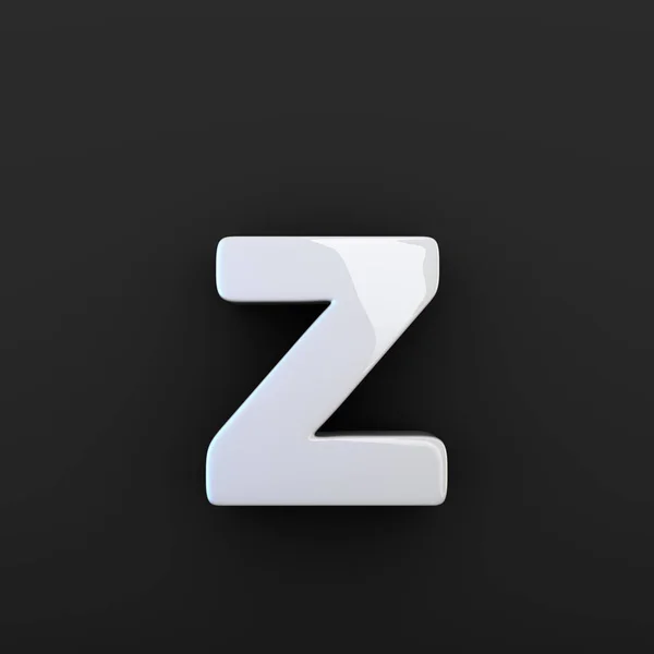 Cinza brilhante letra Z — Fotografia de Stock