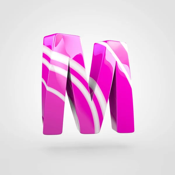 Candy design of uppercase letter M — Stock Photo, Image