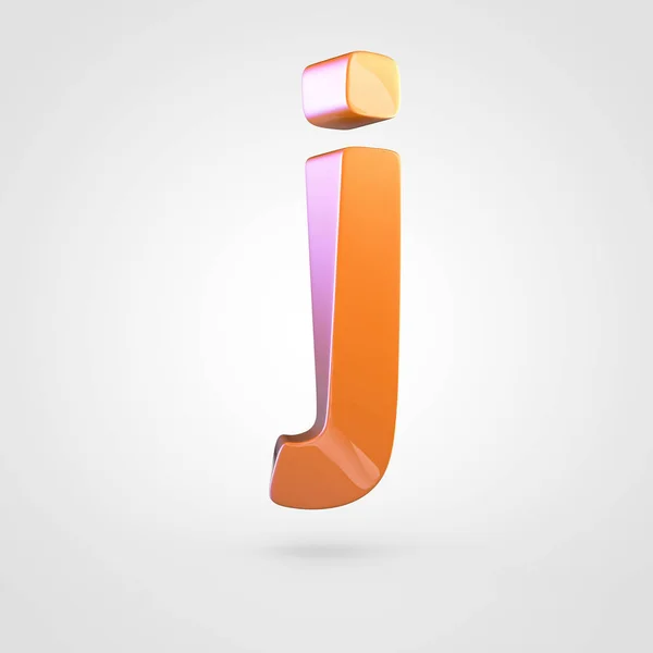 Gemener orange bokstaven J — Stockfoto