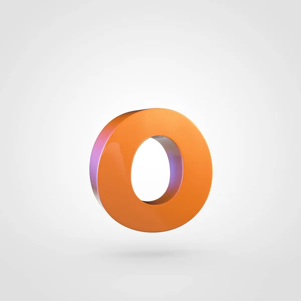 Kleine oranje letter O — Stockfoto