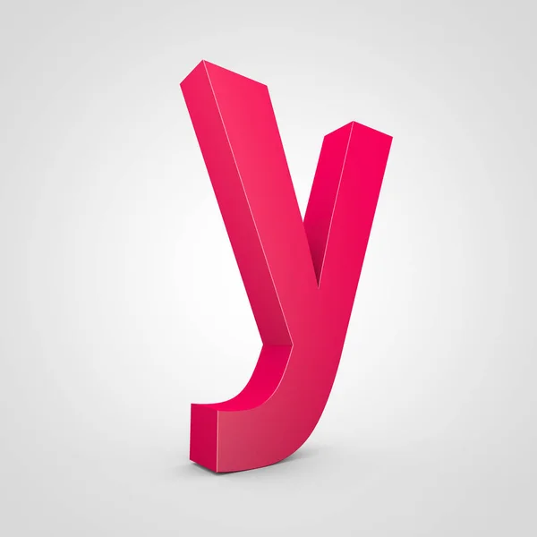 Gemener rosa bokstaven Y — Stockfoto