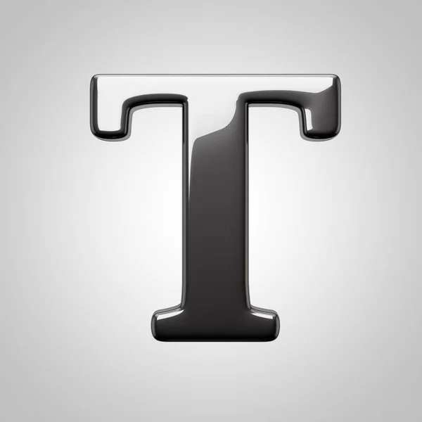 Uppercase black letter T — Stock Photo, Image