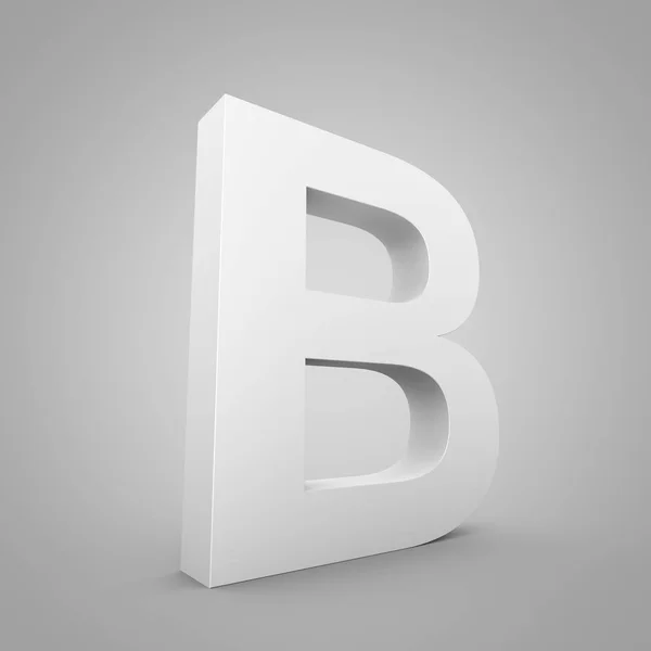 Uppercase grey letter B — Stock Photo, Image