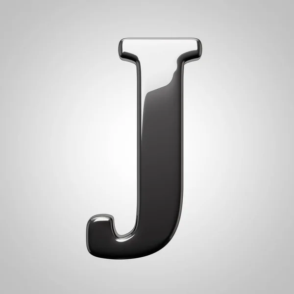 Uppercase black letter J — Stock Photo, Image