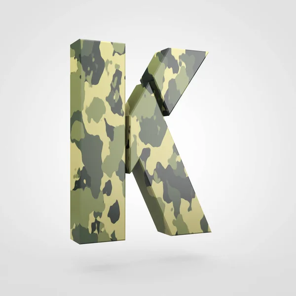 Camouflage de la lettre majuscule K — Photo
