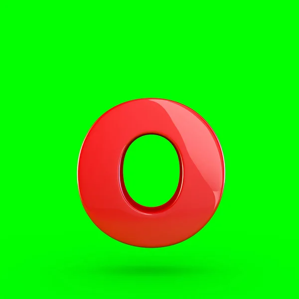 Kleine rode letter O — Stockfoto