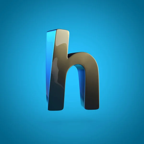 Kleine zwarte letter H — Stockfoto