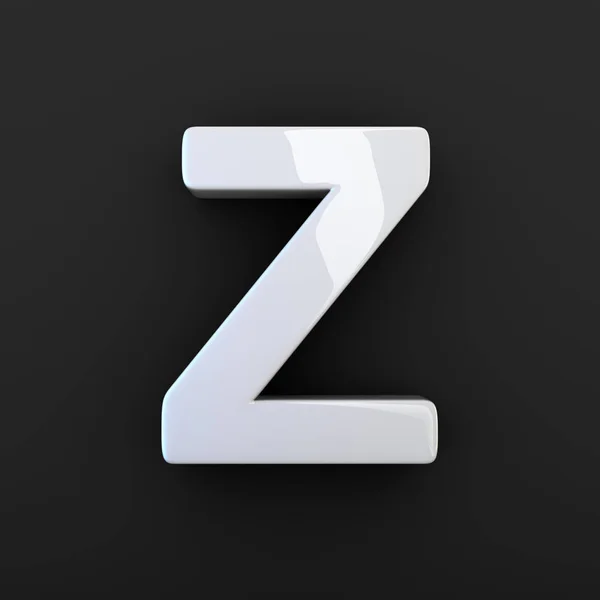 Grå blank bokstaven Z — Stockfoto