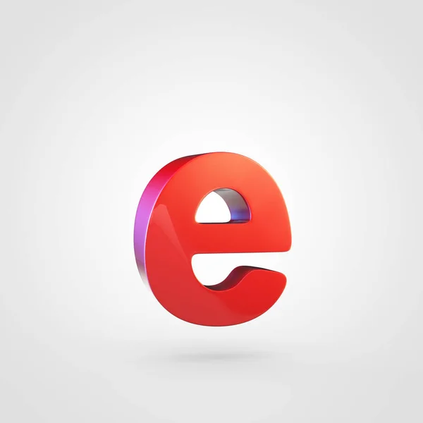 Kleine rode letter E — Stockfoto