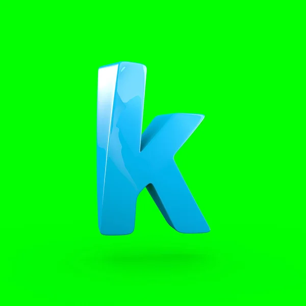 Πεζά γράμματα μπλε γράμμα K — Φωτογραφία Αρχείου