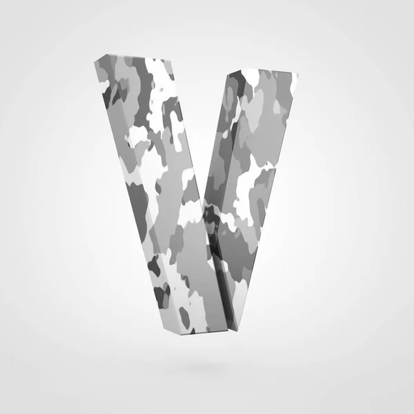大文字 V の迷彩デザイン — ストック写真