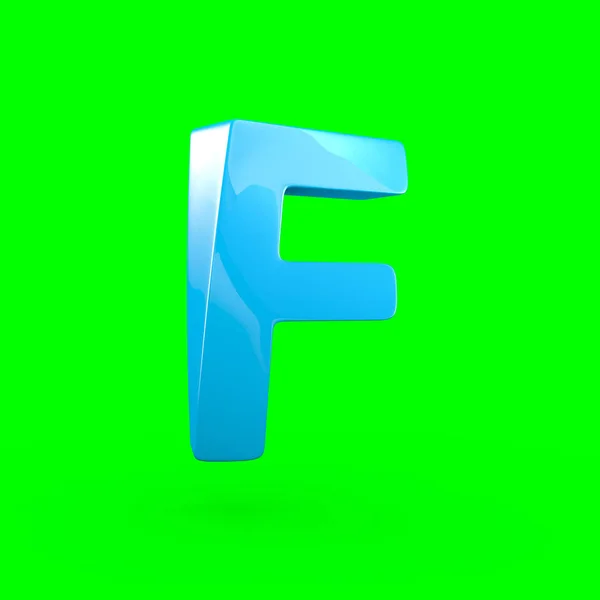 Uppercase blue letter F — Stock Photo, Image