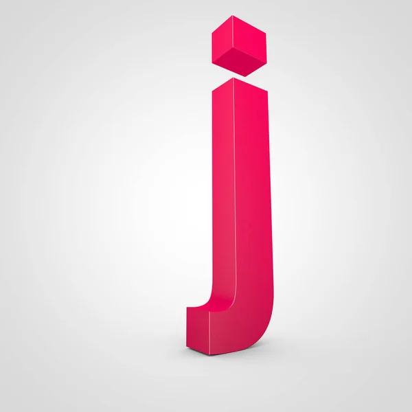 Letra rosa minúscula J —  Fotos de Stock