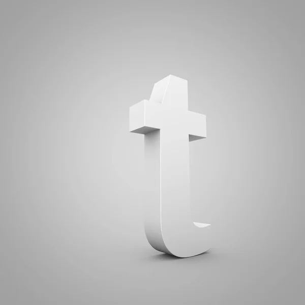 Lowercase grey letter T — Stock Photo, Image