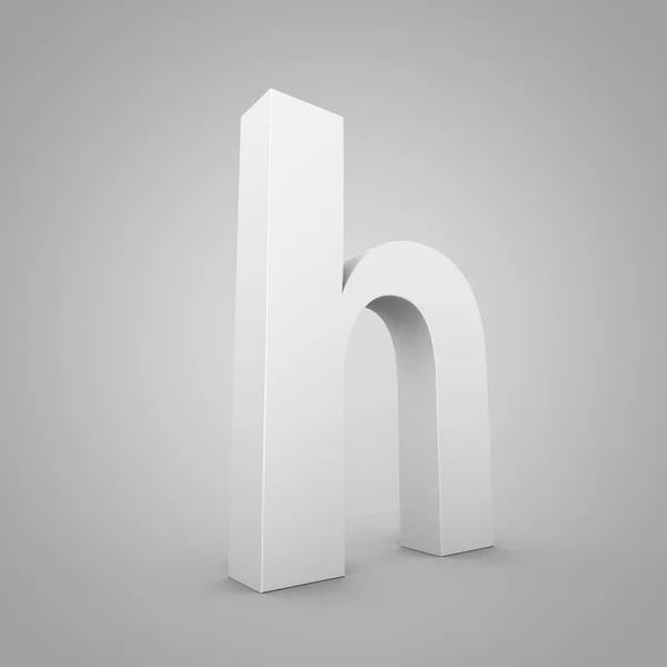 Lowercase grey letter H — Stock Photo, Image