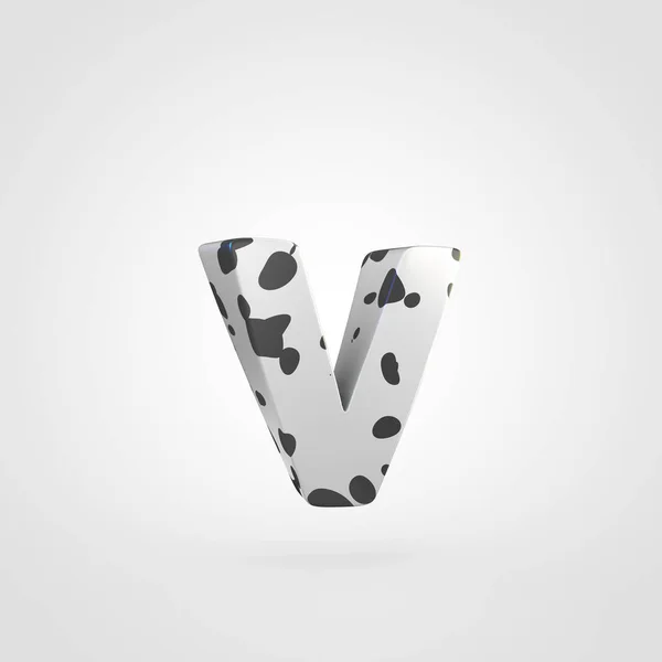 Kleine letters Dalmatische ontwerp van de letter V — Stockfoto