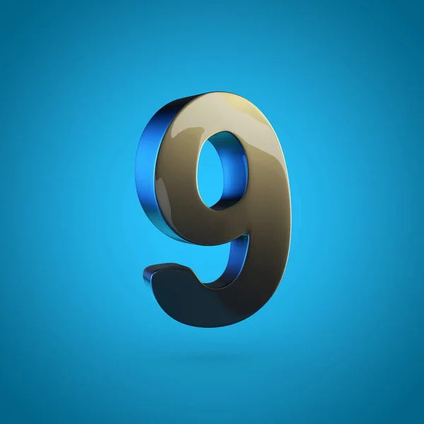 Design of black number 9 — Stock Photo, Image