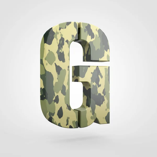 camouflage design of uppercase letter G