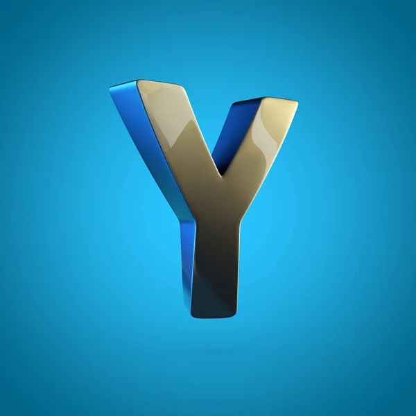 Uppercase black letter Y — Stock Photo, Image