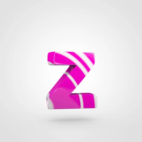 Цукерковий дизайн маленької літери Z — стокове фото