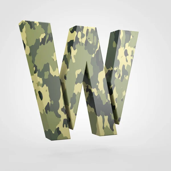 Camouflage de la lettre majuscule W — Photo