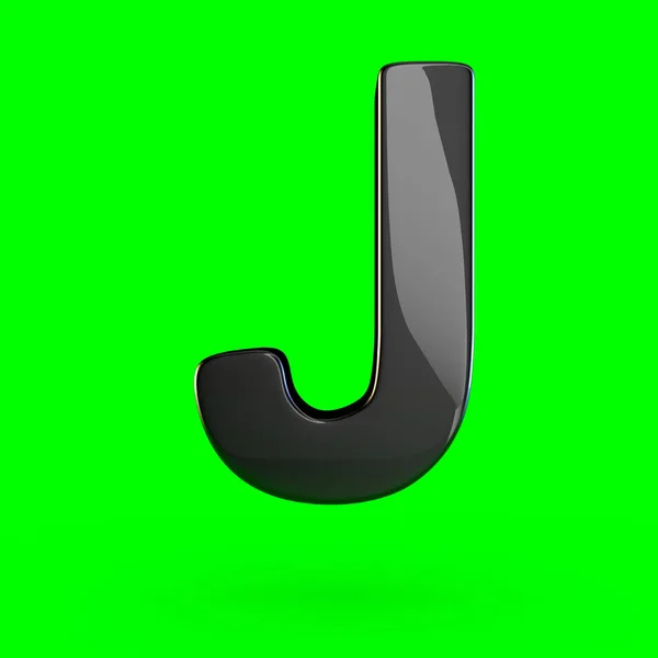 Uppercase black letter J — Stock Photo, Image