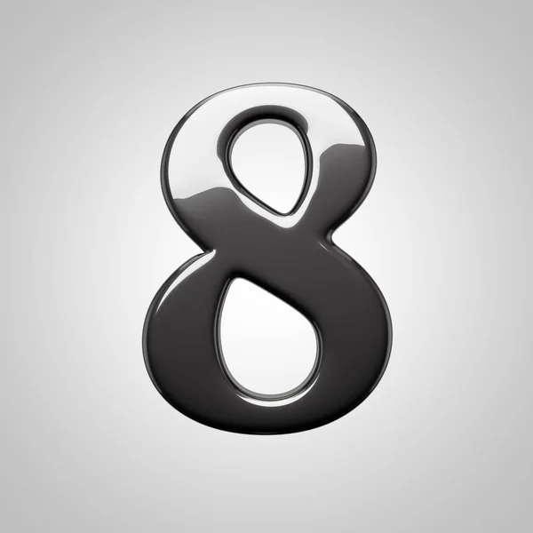 黒い番号 8 のデザイン — ストック写真