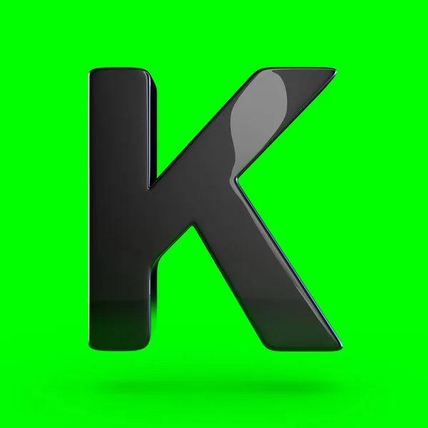 Верхній регістр чорна літера K — стокове фото
