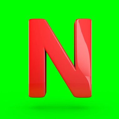 büyük kırmızı harf N