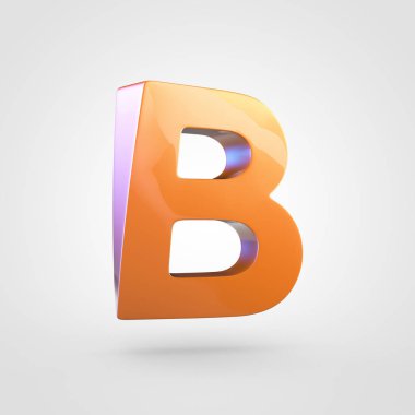 büyük portakal harf B