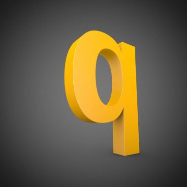 küçük sarı harf Q