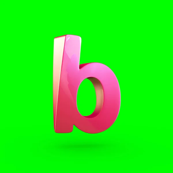 Małe różowe litery B — Zdjęcie stockowe