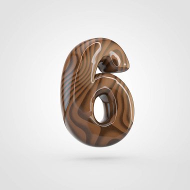 Ceviz ahşap numarası 6