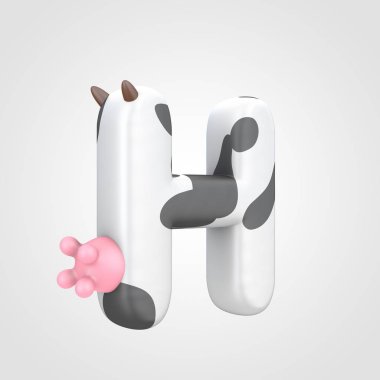 sığır desen büyük harf H