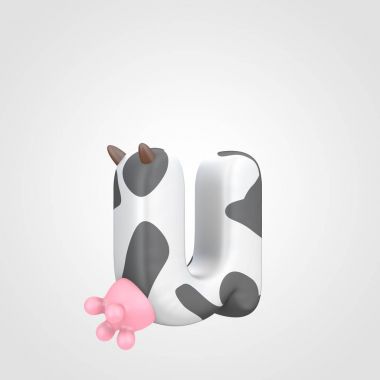 sığır desen küçük harf U