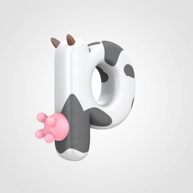 sığır desen küçük harf P