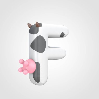 sığır desen büyük harf F