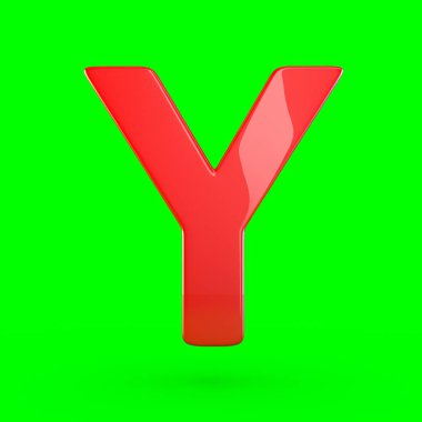 büyük kırmızı harf Y