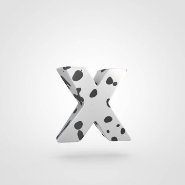 Dalmaçya tasarımını küçük harf: Harf X