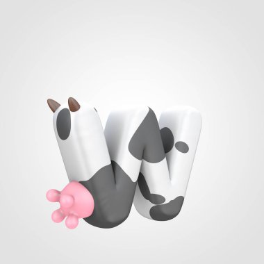 sığır desen küçük harf W