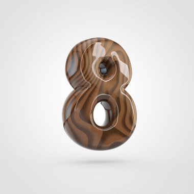 Ceviz ahşap sayı 8
