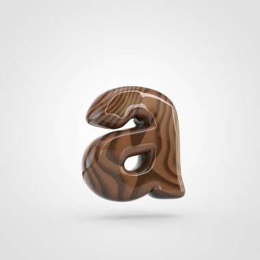 Ceviz ahşap A harfi küçük harfe