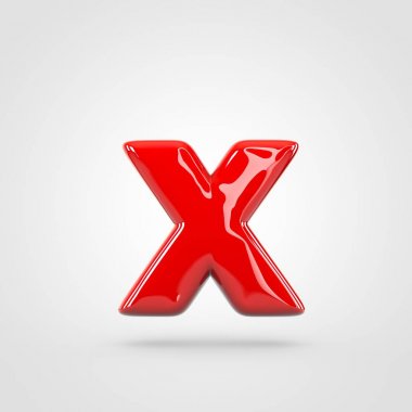 küçük kırmızı harf X