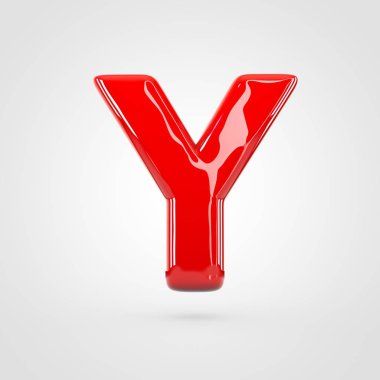 büyük kırmızı harf Y